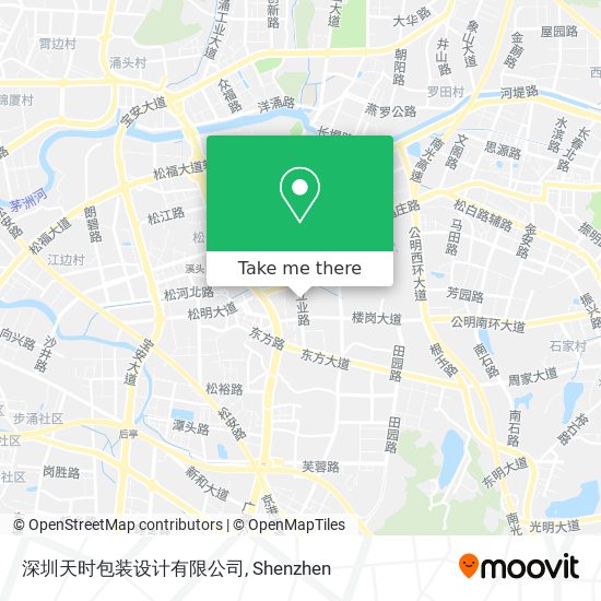 深圳天时包装设计有限公司 map