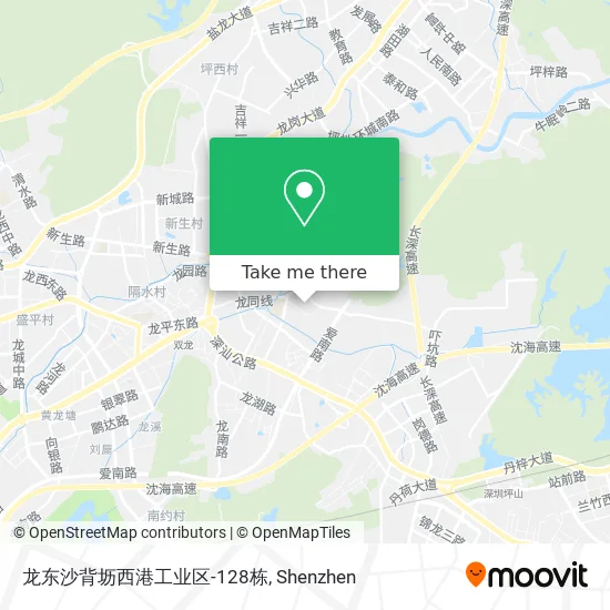 龙东沙背坜西港工业区-128栋 map