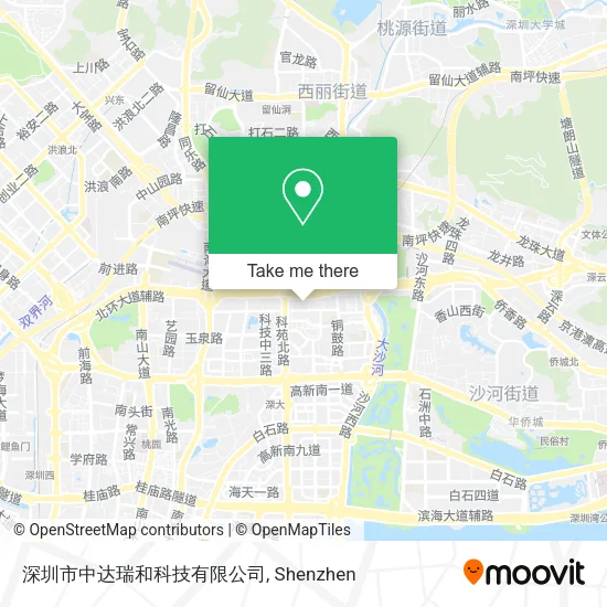 深圳市中达瑞和科技有限公司 map