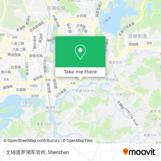 文锦渡罗湖车管所 map