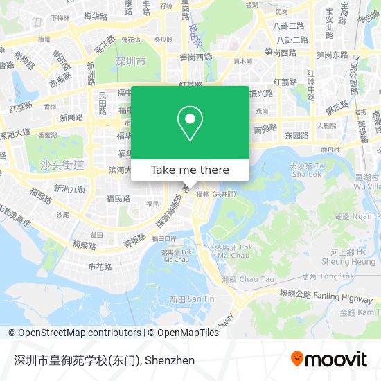 深圳市皇御苑学校(东门) map
