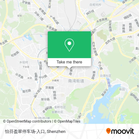 怡芬盈翠停车场-入口 map