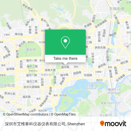 深圳市艾维泰科仪器仪表有限公司 map