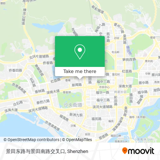 景田东路与景田南路交叉口 map
