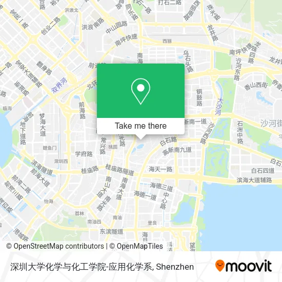 深圳大学化学与化工学院-应用化学系 map