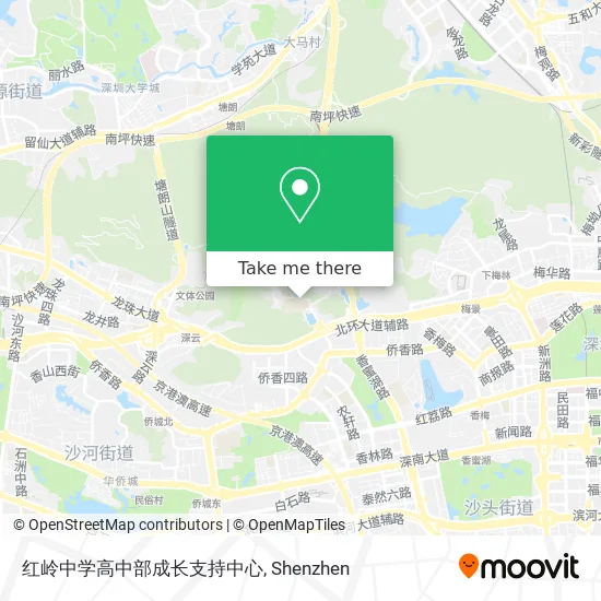 红岭中学高中部成长支持中心 map