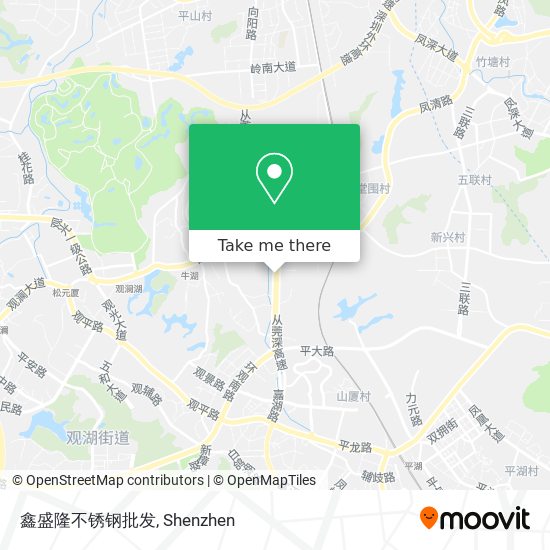 鑫盛隆不锈钢批发 map