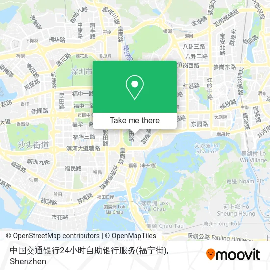 中国交通银行24小时自助银行服务(福宁街) map