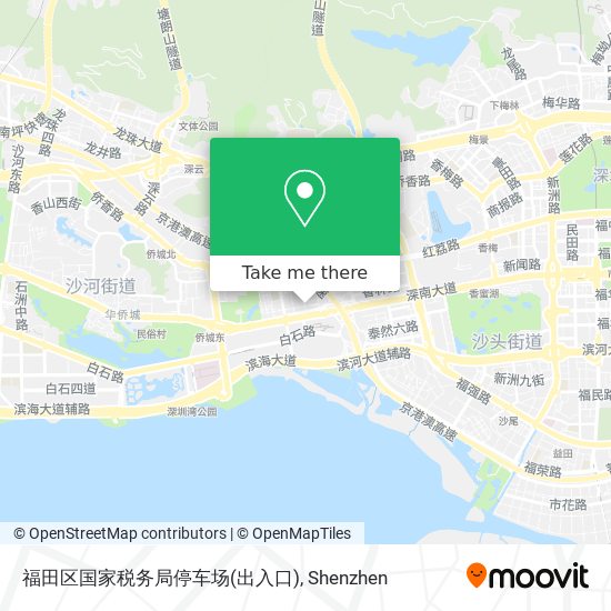 福田区国家税务局停车场(出入口) map