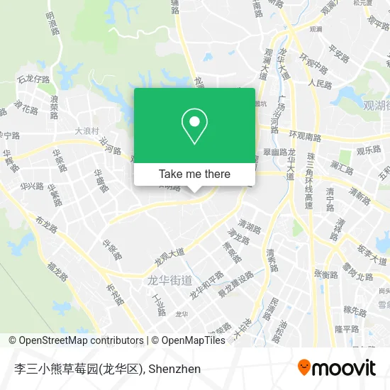 李三小熊草莓园(龙华区) map