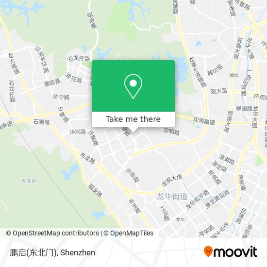 鹏启(东北门) map