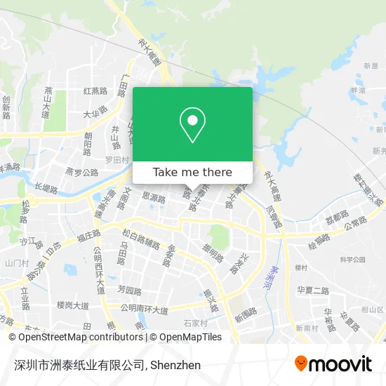 深圳市洲泰纸业有限公司 map
