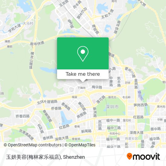 玉妍美容(梅林家乐福店) map