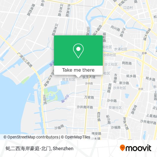 蚝二西海岸豪庭-北门 map