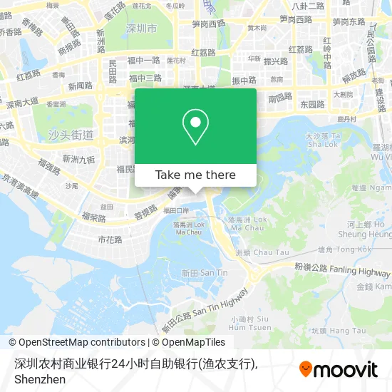 深圳农村商业银行24小时自助银行(渔农支行) map