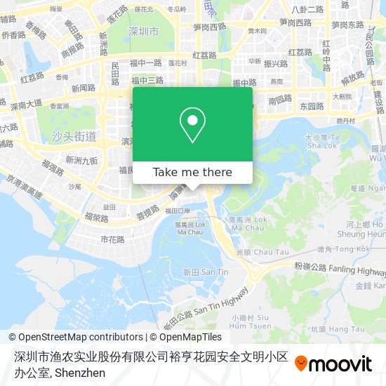 深圳市渔农实业股份有限公司裕亨花园安全文明小区办公室 map