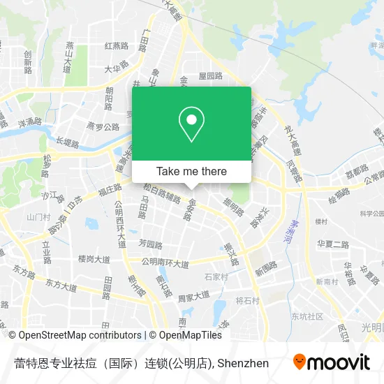 蕾特恩专业祛痘（国际）连锁(公明店) map