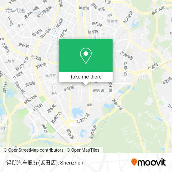 得朋汽车服务(坂田店) map