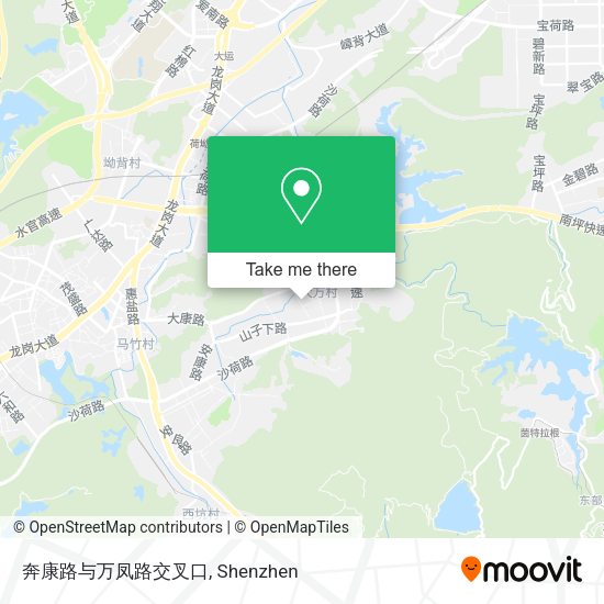 奔康路与万凤路交叉口 map