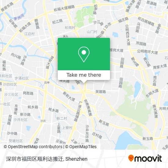 深圳市福田区顺利达搬迁 map