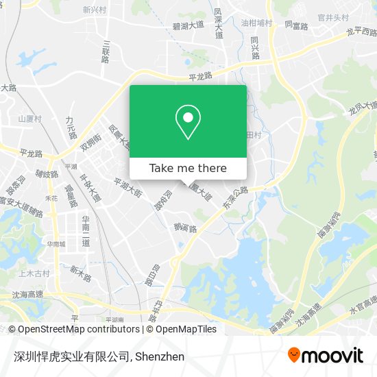 深圳悍虎实业有限公司 map