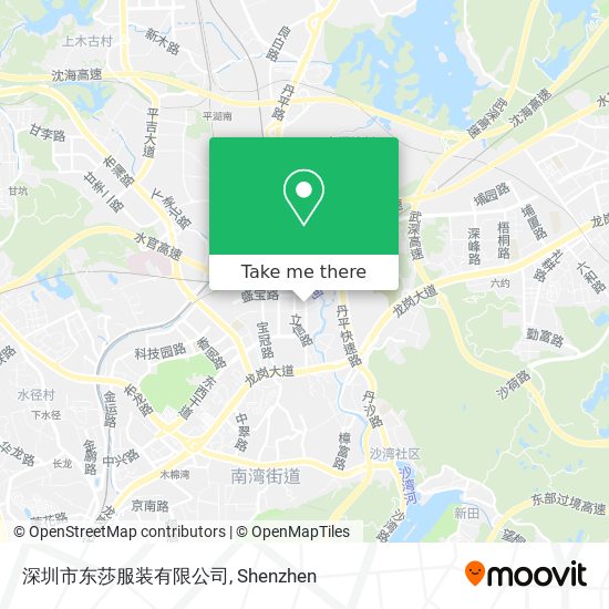 深圳市东莎服装有限公司 map