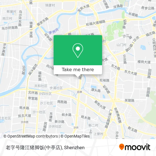 老字号隆江猪脚饭(中亭店) map