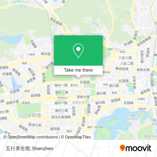 五行养生馆 map