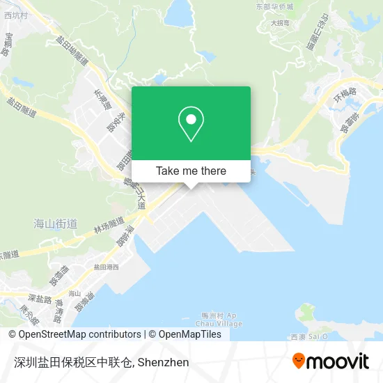 深圳盐田保税区中联仓 map