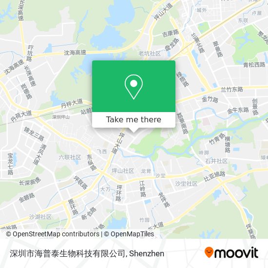 深圳市海普泰生物科技有限公司 map