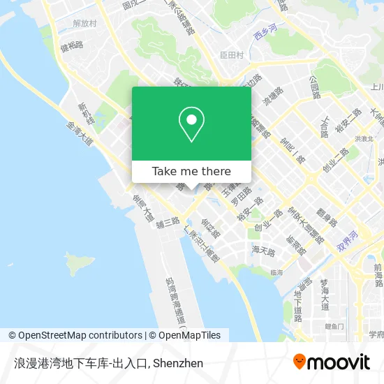 浪漫港湾地下车库-出入口 map