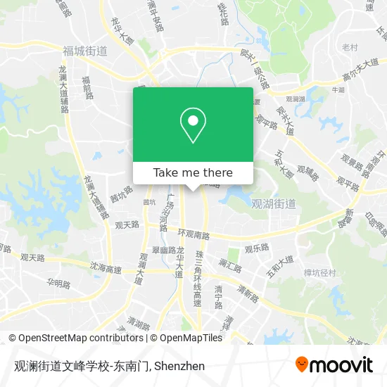 观澜街道文峰学校-东南门 map