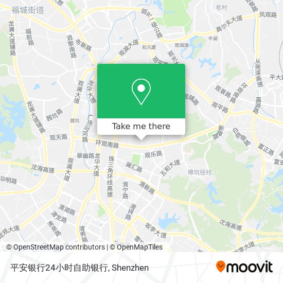 平安银行24小时自助银行 map
