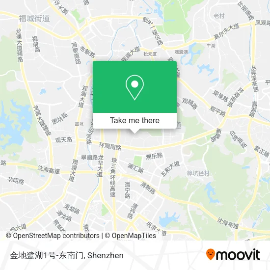 金地鹭湖1号-东南门 map