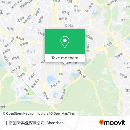 中南国际实业深圳公司 map