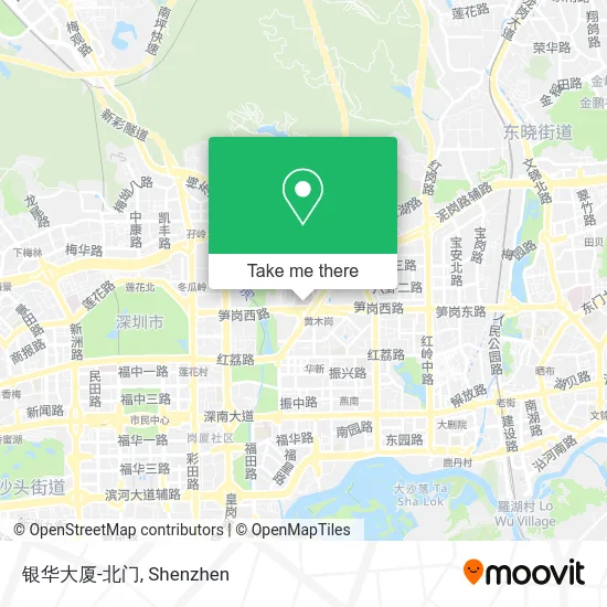 银华大厦-北门 map