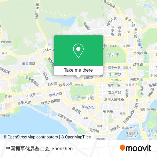 中国拥军优属基金会 map
