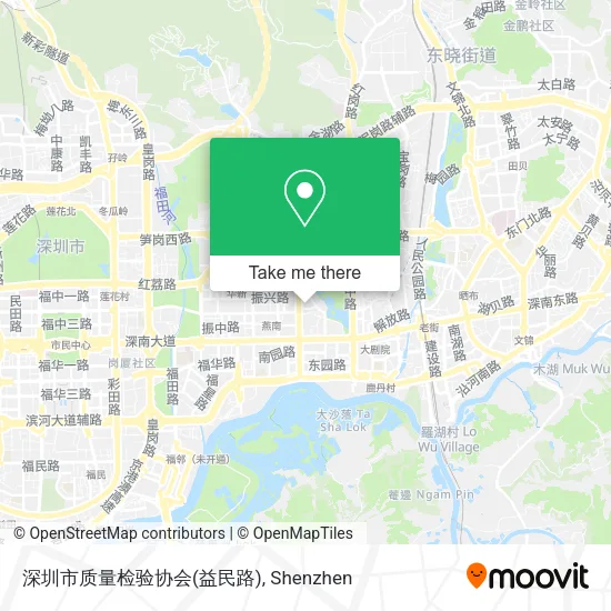 深圳市质量检验协会(益民路) map