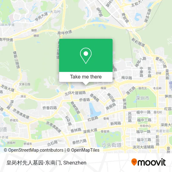 皇岗村先人墓园-东南门 map