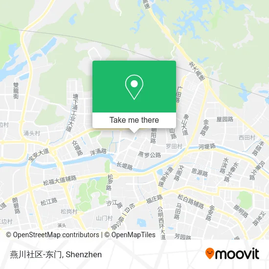 燕川社区-东门 map