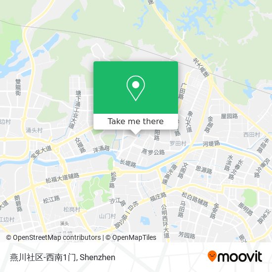 燕川社区-西南1门 map