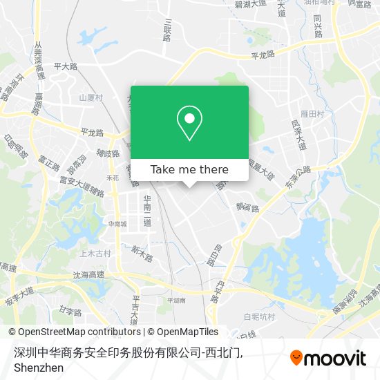 深圳中华商务安全印务股份有限公司-西北门 map