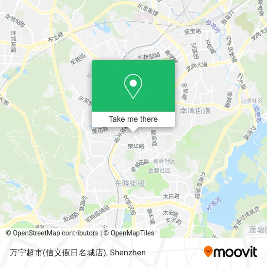 万宁超市(信义假日名城店) map