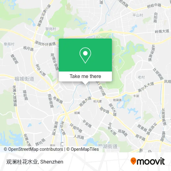 观澜桂花水业 map