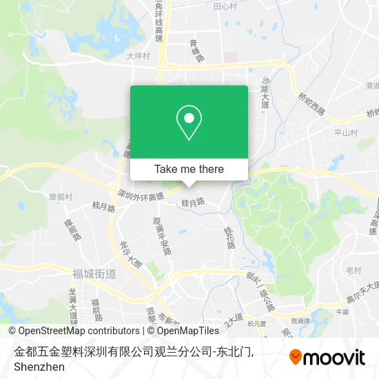 金都五金塑料深圳有限公司观兰分公司-东北门 map