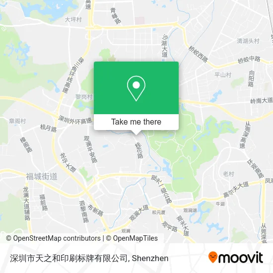 深圳市天之和印刷标牌有限公司 map