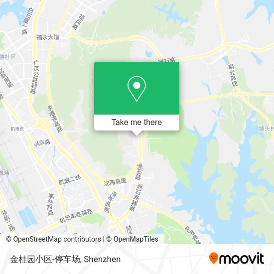 金桂园小区-停车场 map