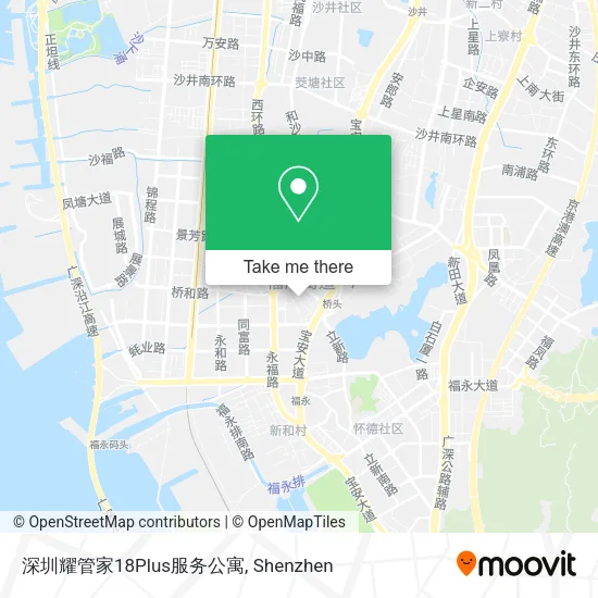 深圳耀管家18Plus服务公寓 map