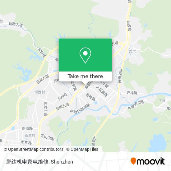 鹏达机电家电维修 map