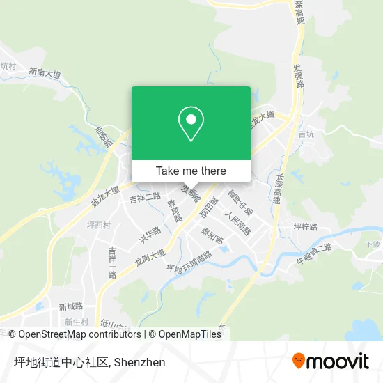 坪地街道中心社区 map